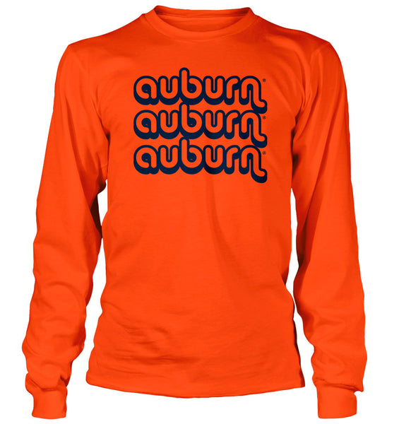 Auburn Retro on Orange