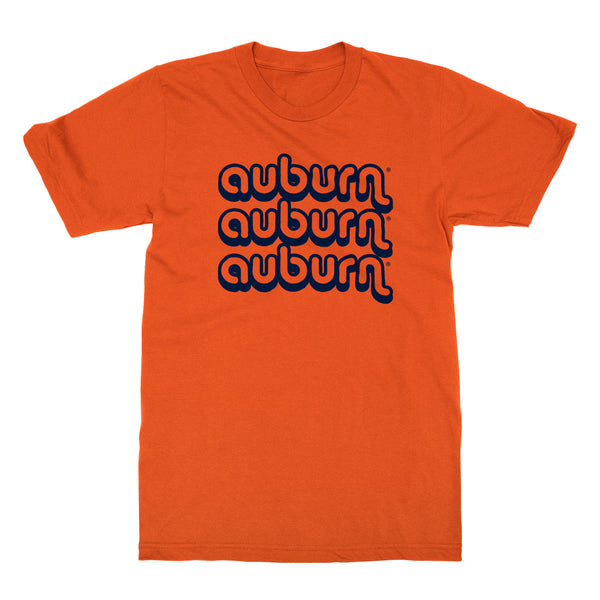 Auburn Retro on Orange
