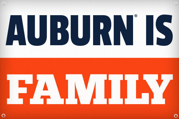 Auburn is Family - 2ft x 3ft