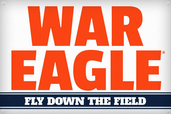 War Eagle Fly Down the Field - 2ft x 3ft