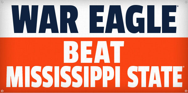 War Eagle Beat Mississippi State - 3ft x 6ft