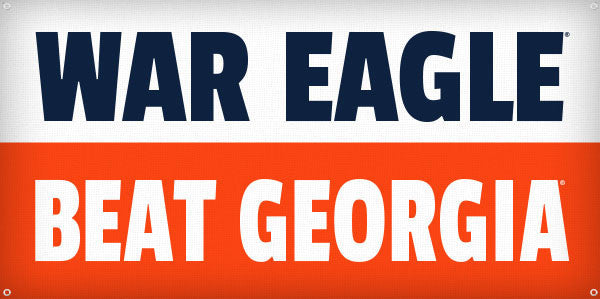 War Eagle Beat Georgia - 3ft x 6ft